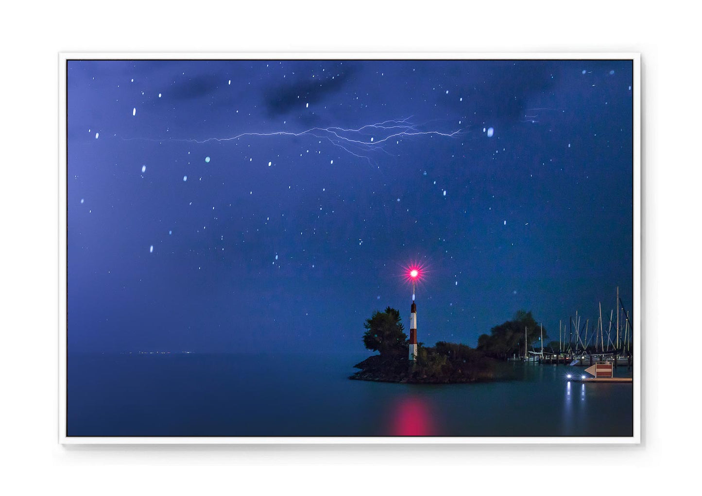 LIGHTNING OVER THE HARBOR
